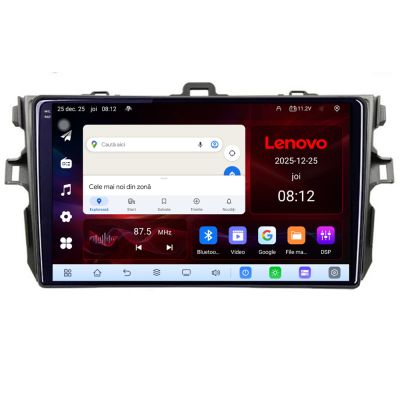 Navigatie Toyota Corolla Lenovo Kit-063 8 Core 2.2 Ghz 8+128 Qled Incell 1K Android 360 Carplay DSP AHD 1080P ADAS 4G Wifi 5Ghz Bluetooth PRO