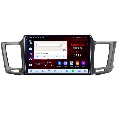 Navigatie Toyota RAV4 Lenovo Kit-247 8 Core 2.2 Ghz 8+128 Qled Incell 1K Android 360 Carplay DSP AHD 1080P ADAS 4G Wifi 5Ghz Bluetooth PRO