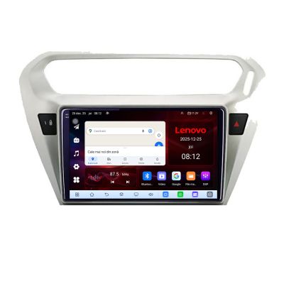 Navigatie Peugeot 301 Citroen C-Elisee Lenovo Kit-301 8 Core 2.2 Ghz 8+128 Qled Incell 1K Android 360 Carplay DSP AHD 1080P ADAS 4G Wifi 5Ghz Bluetooth PRO v1