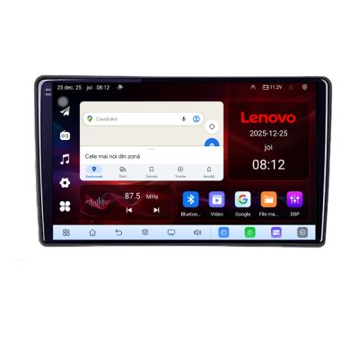Navigatie Peugeot 307 Lenovo Kit-307 8 Core 2.2 Ghz 8+128 Qled Incell 1K Android 360 Carplay DSP AHD 1080P ADAS 4G Wifi 5Ghz Bluetooth PRO