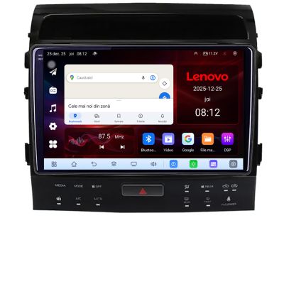 Navigatie Toyota Landcruiser 200 V8 2007-2015 cu navi si 360 8 Core 2.2 Ghz 8+128 Qled Incell 1K Android 360 Carplay DSP AHD 1080P ADAS 4G Wifi 5Ghz Bluetooth PRO