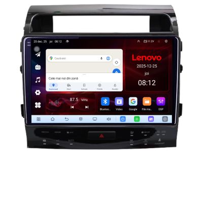 Navigatie Toyota Landcruiser J150 2010-2018 Lenovo 8 Core 2.2 Ghz 8+128 Qled Incell 1K Android 360 Carplay DSP AHD 1080P ADAS 4G Wifi 5Ghz Bluetooth PRO