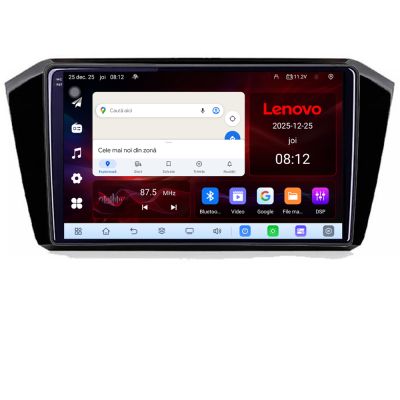 Navigatie VW Passat 2015- Lenovo Kit-518 8 Core 2.2 Ghz 8+128 Qled Incell 1K Android 360 Carplay DSP AHD 1080P ADAS 4G Wifi 5Ghz Bluetooth PRO