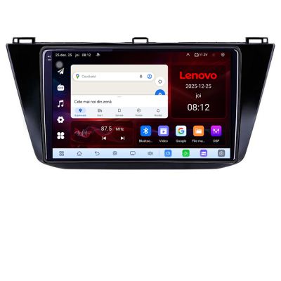 Navigatie VW Tiguan 2016- Lenovo Kit-5883 8 Core 2.2 Ghz 8+128 Qled Incell 1K Android 360 Carplay DSP AHD 1080P ADAS 4G Wifi 5Ghz Bluetooth PRO