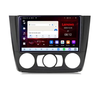 Navigatie BMW Seria 1 E87 2007-2011 clima manuala Lenovo Kit-bmw117-manual 8 core QLED Qualcomm 4+64 360 Android Waze USB Navigatie Internet Youtub