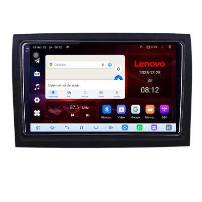 Navigatie Fiat ducato 2006- Lenovo Kit-DUCATO 8 Core 2.2 Ghz 8+128 Qled Incell 1K Android 360 Carplay DSP AHD 1080P ADAS 4G Wifi 5Ghz Bluetooth PRO v1