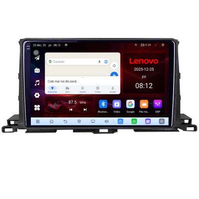 Navigatie Toyota Highlander 2013-2018 8 Core 2.2 Ghz 8+128 Qled Incell 1K Android 360 Carplay DSP AHD 1080P ADAS 4G Wifi 5Ghz Bluetooth PRO