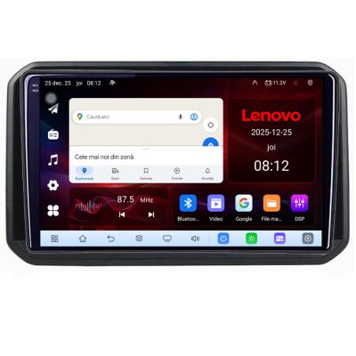Navigatie Suzuki Ignis 2016- Lenovo Kit-IGNIS16 8 Core 2.2 Ghz 8+128 Qled Incell 1K Android 360 Carplay DSP AHD 1080P ADAS 4G Wifi 5Ghz Bluetooth PRO