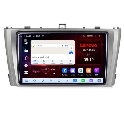 Navigatie Toyota Avensis 2009-2015 Lenovo Kit-TY12 8 Core 2.2 Ghz 8+128 Qled Incell 1K Android 360 Carplay DSP AHD 1080P ADAS 4G Wifi 5Ghz Bluetooth PRO