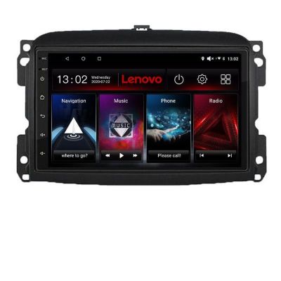 Navigatie Fiat 500 2015-2021 Lenovo Kit-500new 8 core 6+128 GB Android Waze USB Navigatie Internet Youtube Radio