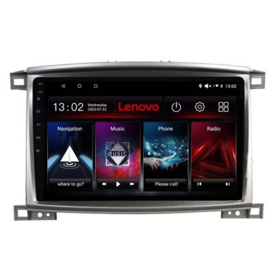 Navigatie Toyota Land Cruiser L100 2002-2008 Lenovo Kit-L100 8 core 6+128 GB Android Waze USB Navigatie Internet Youtube Radio