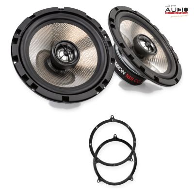 Pachet difuzoare Audi A3 (8L) 1996-2003 Audio System CARBON coaxiale dedicate uși spate