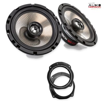 Pachet difuzoare Fiat Stilo (192) 2001-2008 Audio System CARBON coaxiale dedicate uși spate