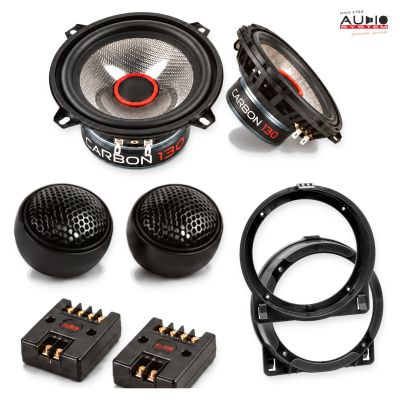 Pachet difuzoare Honda FR-V (B1/B3/BE5) 2005-2006 Audio System CARBON componente dedicate uși față