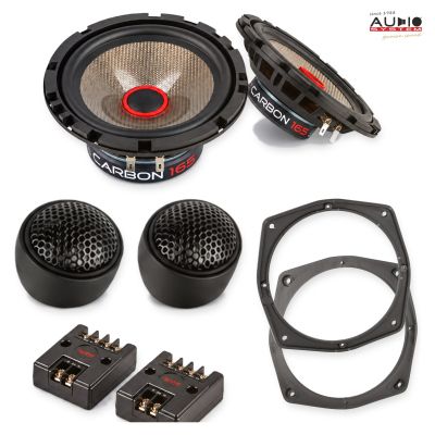 Pachet difuzoare Hyundai Coupé (GK) 2007-2009 Audio System CARBON componente dedicate uși față