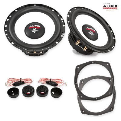 Pachet difuzoare Mitsubishi Pajero (V80) 2014-2018 Audio System M-Series componente dedicate uși față