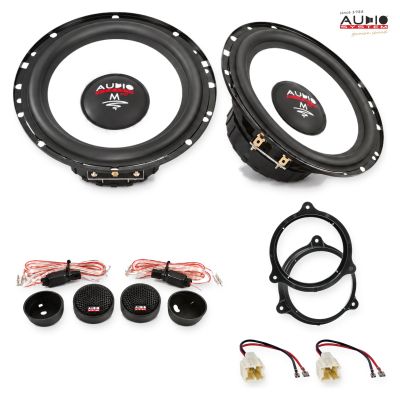 Pachet difuzoare Nissan Tiida (C11) 2008-2011 Audio System M-Series componente dedicate uși față