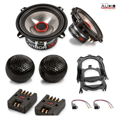 Pachet difuzoare Opel Corsa B (S93) 3 uși 1993-2008 Audio System CARBON componente dedicate uși față