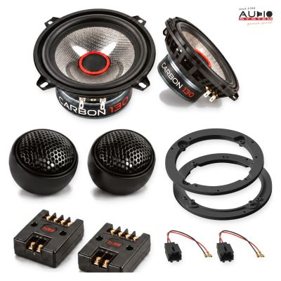 Pachet difuzoare Peugeot 306 (7) 1994-2009 Audio System CARBON componente dedicate uși față
