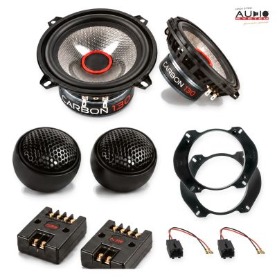 Pachet difuzoare Peugeot 306 (7*) 1997-2001 Audio System CARBON componente dedicate uși față