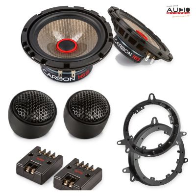 Pachet difuzoare Toyota Echo 2000-2005 Audio System CARBON componente dedicate uși față