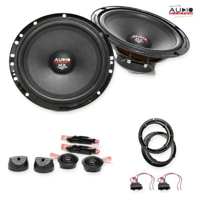 Pachet difuzoare VW Polo IV (9N) 2005-2009 Audio System MX componente dedicate uși față