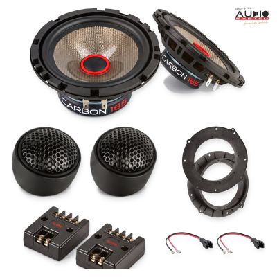 Pachet difuzoare Audi A6 (C7/4G) 2014-2018 Audio System CARBON componente dedicate uși față