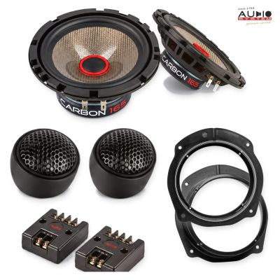 Pachet difuzoare Fiat Croma (194) 2005-2010 Audio System CARBON componente dedicate uși față