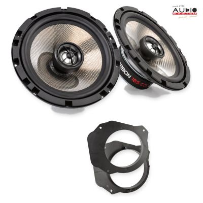 Pachet difuzoare Fiat Scudo 2007-2016 Audio System CARBON coaxiale dedicate uși spate