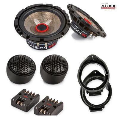 Pachet difuzoare Hummer H3 2008-2010 Audio System CARBON componente dedicate uși față