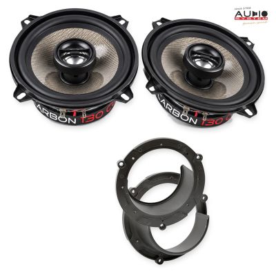 Pachet difuzoare Mazda 2 (DE) 2007-2010 Audio System CARBON coaxiale dedicate uși spate