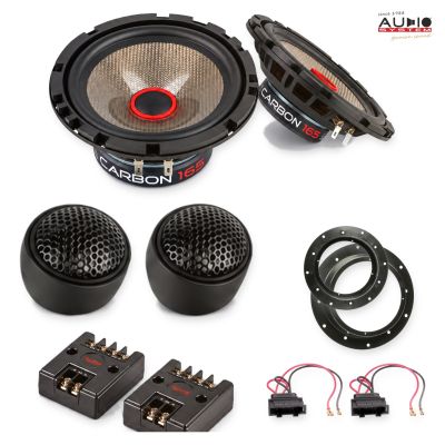 Pachet difuzoare VW Golf VI (1KM) 2009-2013 Audio System CARBON componente dedicate uși față