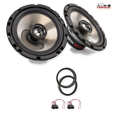 Pachet difuzoare VW Polo V 5 uși (6R) 2009-2014 Audio System CARBON coaxiale dedicate uși spate