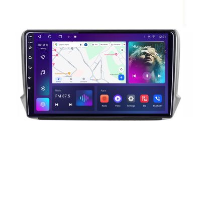 Navigatie Peugeot 208/2008 B-PSA Android Ecran QLED octa core 4+64 carplay android auto KIT-PSA+EDT-E310V3
