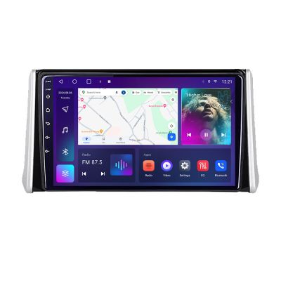 Navigatie Toyota RAV4 2018 Android Ecran QLED octa core 4+64 carplay android auto KIT-RAV4+EDT-E309V3